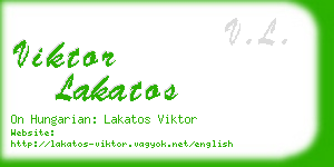 viktor lakatos business card